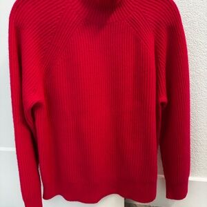 J. Crew Cashmere Turtleneck in Neon Berry